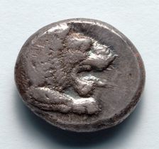 Drachm: Forepart of Lion (obverse), 500-480 BC. Creator: Unknown