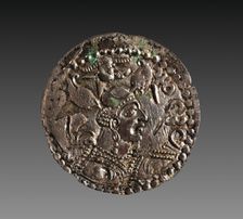 Drachma: Bust of a King (obverse), 600-700. Creator: Unknown
