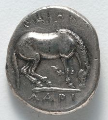 Drachma: Horse (reverse), 400-344 BC. Creator: Unknown