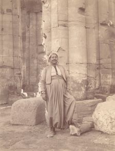 Dragoman in Temple, 1880s. Creator: Unknown