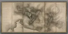 Dragon and Tiger, 1500s. Creator: Sesson Sh?kei (Japanese, 1504-1589)
