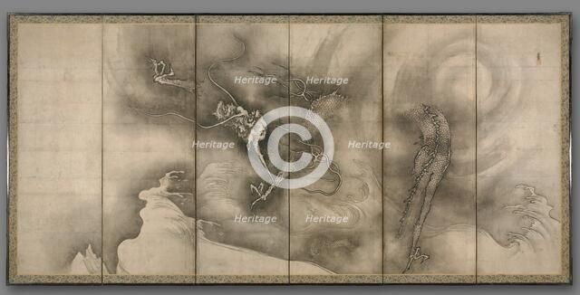 Dragon and Tiger, 1500s. Creator: Sesson Sh?kei (Japanese, 1504-1589).