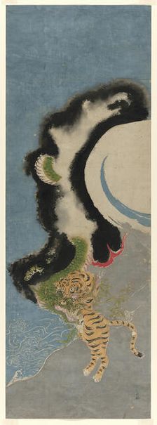 Dragon and tiger, c. 1780. Creator: Isoda Koryusai