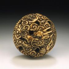 Dragon and Clouds, First half of 19th century. Creator: Okakoto