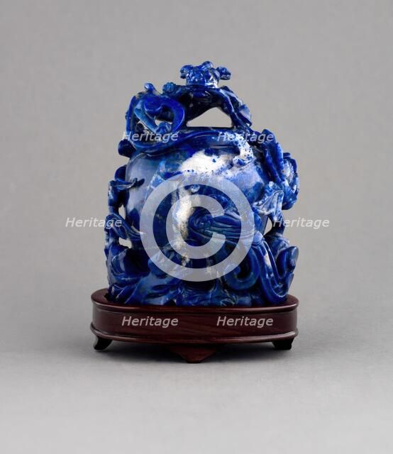 Dragon and Phoenix bowl with stand, date unknown. Creator: Unknown.