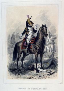 Dragon de L'Imperatice (Light Dragoons), 1859. Artist: Auguste Raffet