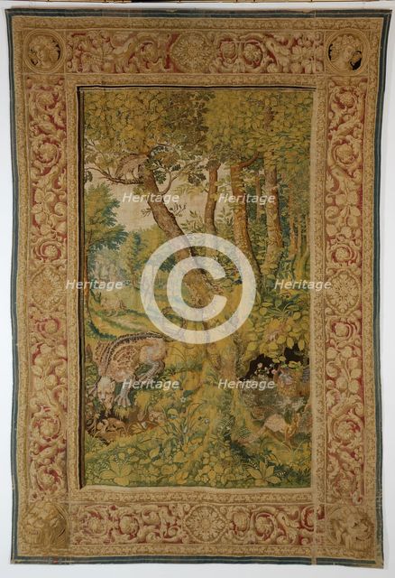 Dragon eating eggs (Tapestry), Mid of 17th cen.. Artist: Anonymous  