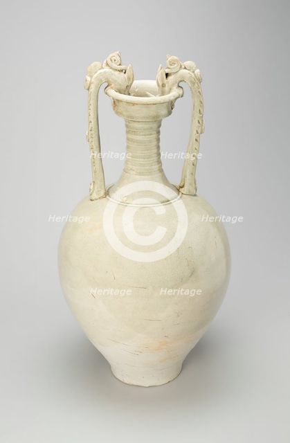 Dragon-Handled Amphora, Tang dynasty (A.D. 618-907), first half of 8th century. Creator: Unknown.