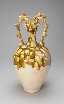 Dragon-Handled Amphora, Tang dynasty, (A.D. 618-907), 1st half of 8th century. Creator: Unknown