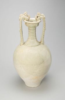 Dragon-Handled Amphora, Tang dynasty (A.D. 618-907), first half of 8th century. Creator: Unknown