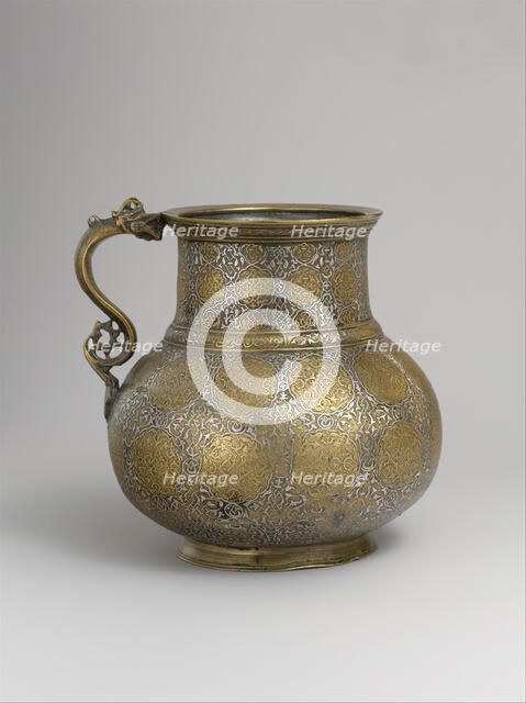 Dragon-Handled Jug with Inscription, present-day Afghanistan, late 15th- first quarter 16th cent. Creator: Unknown.