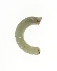 Dragon-Headed Pupa Pendant, Western Zhou period, 11th/10th century B.C. Creator: Unknown