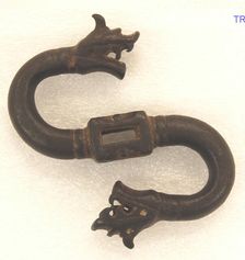 Dragon Hook, Iran or Central Asia, 15th century. Creator: Unknown