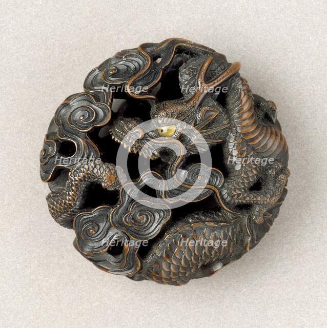 Dragon in Clouds, First half of 19th century. Creator: Naito Toyomasa.