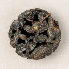 Dragon in Clouds, First half of 19th century. Creator: Naito Toyomasa