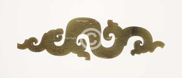 Dragon Pendant, Eastern Zhou dynasty, (c. 770-256 B.C.) c.4th/3rd century B.C.  Creator: Unknown.
