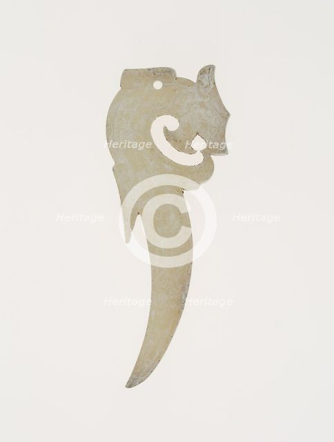 Dragon Pendant, Eastern Zhou dynasty, (c. 770-256 B.C.) c.4th/3rd century B.C.  Creator: Unknown.