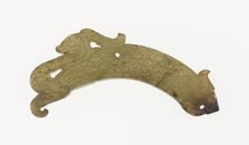 Dragon Pendant, Eastern Zhou dynasty, c. 770-256 BC 4th-3rd century B.C. Creator: Unknown