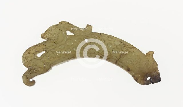 Dragon Pendant, Eastern Zhou dynasty, c. 770-256 BC 4th-3rd century B.C. Creator: Unknown.