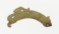 Dragon Pendant, Eastern Zhou dynasty, c. 770-256 BC 4th-3rd century B.C. Creator: Unknown
