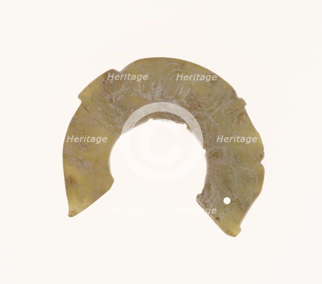 Dragon Pendant with Small Blade, Shang period, 13th-11th century B.C. Creator: Unknown.