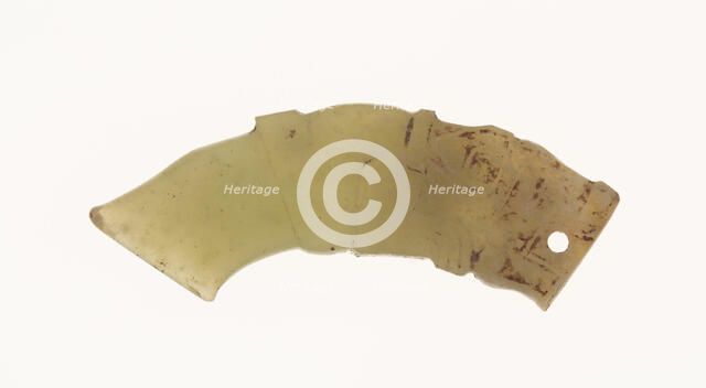 Dragon Pendant with Small Blade, Shang period, 13th-11th century B.C. Creator: Unknown.