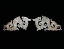 Dragon Pendants, Eastern Zhou dynasty, Warring States period, c. 4th/3rd century B.C. Creator: Unknown