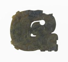 Dragon Plaque, Eastern Zhou dynasty, (c. 770-256 B.C.), c. 7th/6th century B.C. Creator: Unknown