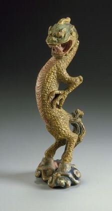 Dragon Standing on Clouds, 19th century. Creator: Unknown