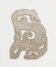 Dragon-shaped pendant, Eastern Zhou dynasty, 4th-3rd century BCE. Creator: Unknown