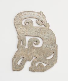 Dragon-shaped pendant, Eastern Zhou dynasty, 4th-3rd century BCE. Creator: Unknown