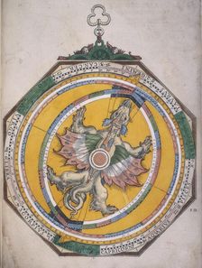 Dragon volvelle, 1540. Creator: Michael Ostendorfer