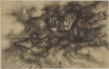 Dragons in clouds, Qing dynasty, 1684. Creator: Zhou Xun