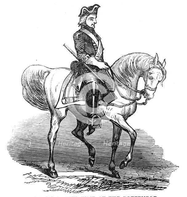 Dragoon of the time of the Pretender, 1845. Creator: Unknown.