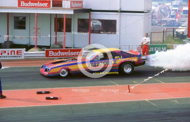Dragster Racing at Santa Pod 1994. Artist: Unknown.