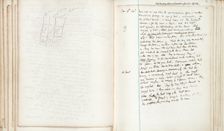Draft notes for "Mrs Dalloway" by Virginia Woolf, 1925. Creator: Virginia Woolf