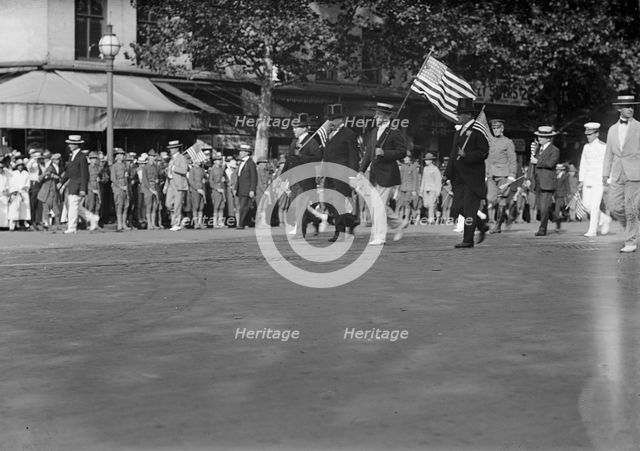 Draft Parade - C.J. Columbus; William F. Gude; Wilson; William T. Galliher, 1917. Creator: Harris & Ewing.