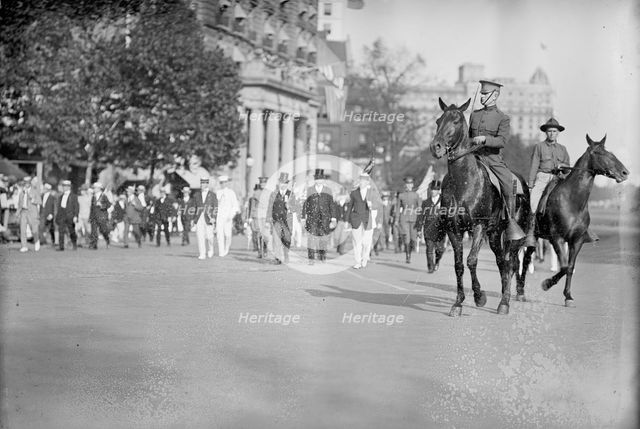 Draft Parade - Columbus; Gude; Harts; Wilson; Grayson; Unidentified; Alex; Wolf, 1917. Creator: Harris & Ewing.