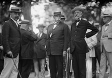 Draft Parade - Senators Saulsbury; Warren; Lodge, 1917. Creator: Harris & Ewing
