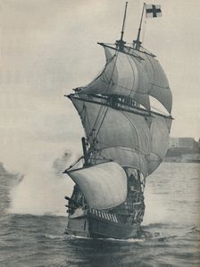 Drake's flagship on his voyage round the world, replica 1937