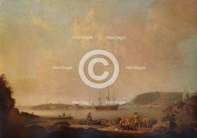 'Drake's Island, Plymouth', 1773. Artist: Dominic Serres.