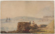 Drake's Island, Plymouth. Creator: Samuel Prout (British, 1783-1852)