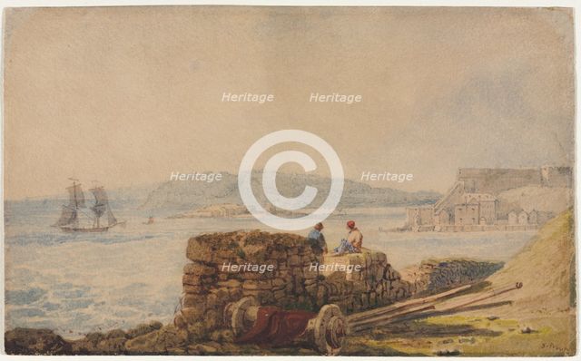Drake's Island, Plymouth. Creator: Samuel Prout (British, 1783-1852).