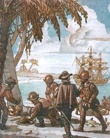 Drake's Great Surprise for a Sleeping Man c1934. Creator: Unknown