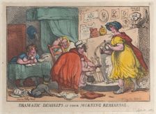 Dram-a-tic Demireps at their Morning Rehearsal, September 30, 1810., September 30, 1810. Creator: Thomas Rowlandson
