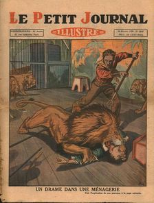 Drama in a menagerie, 1930. Creator: Unknown