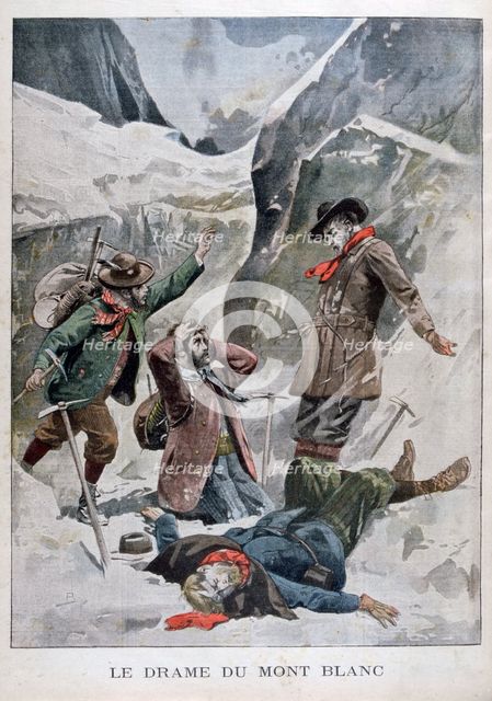 Drama on Mont Blanc, Alps, 1902. Artist: Unknown