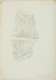 Draped Figure and Reflection, study for Mirror of Venus, c. 1873-77. Creator: Sir Edward Coley Burne-Jones