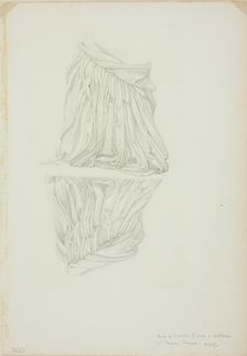Draped Figure and Reflection, study for Mirror of Venus, c. 1873-77. Creator: Sir Edward Coley Burne-Jones