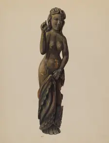 Draped Figure, c. 1937. Creator: Mina Lowry